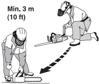 JONSERED CS 2159 WH - Sécurité carburant - 1