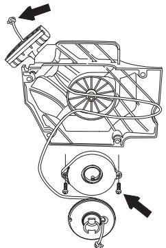 JONSERED CS 2159 WH - Remplacement d'un ressort de rappel rompu - 2