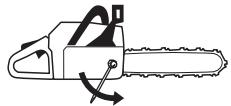 JONSERED CS 2159 WH - Tension de la chaine - 5
