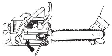 JONSERED CS 2159 WH - Montage du guide-chaine et de la chaine - 9