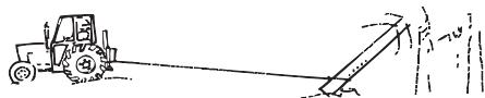JONSERED CS 2159 WH - Récapération d'un arbre accroché - 2