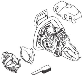 JONSERED CS2245 - Système de refroidissement - 3