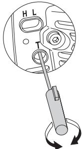 JONSERED FC 2255 W - Einstellung der Leerlaufdrehzahl - 1