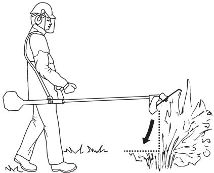 JONSERED FC 2255 W - Hachage de vegetation dense à l'aide d'un couteau à hacher - 1
