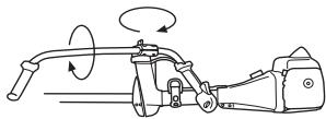JONSERED FC 2255 W - Position de transport, guidon - 2