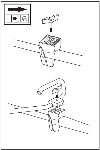 JONSERED J-HANDLE SET - WARNING - 1