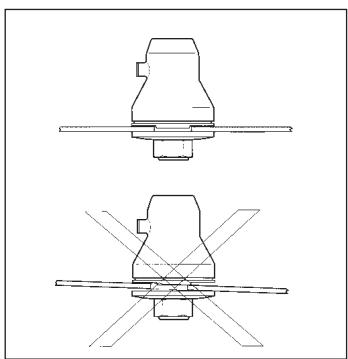 JONSERED J-HANDLE SET - Montering av klinge og trimmerhode - 1