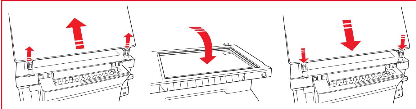 OLIVETTI ANY_WAY PHOTO PLUS - Emplacement d'un document volumieux sur le plan d'exposition - 1