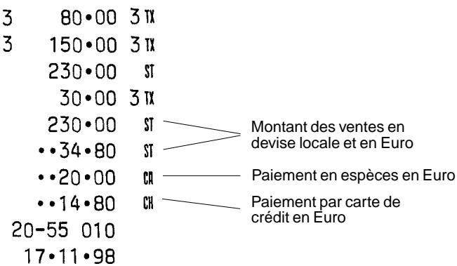 OLIVETTI CMS 140 B - Palement partiel en espèces en Euro - 1