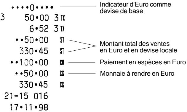 OLIVETTI CMS 140 B - Enregistrement d'une vente à l'unité et calcul de la monnaie - 1