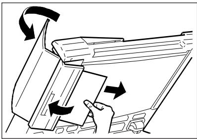 OLIVETTI COPIA 9020 - Clearing paper jammed in the ADF - 4