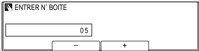 OLIVETTI COPIA 9916 - Modification des réglages de la boîte mémoire - 8