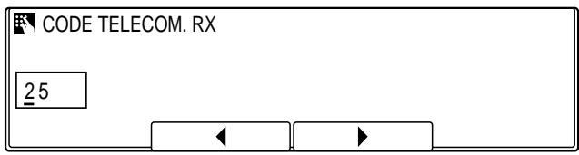 OLIVETTI COPIA 9916 - Modification du code de réception à distance - 8