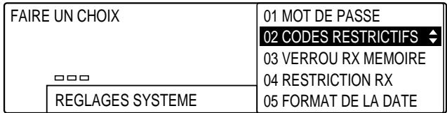 OLIVETTI COPIA 9916 - Définition du mot de passer des réglages système - 14