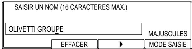 OLIVETTI COPIA 9916 - Pour ajouter un destinataire enregistré sous un code de composition rapide codée : - 8