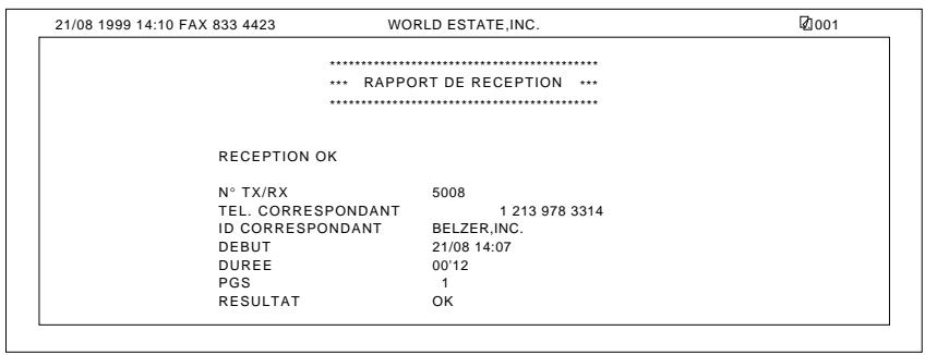 OLIVETTI COPIA 9916 - Rapport de réception - 1