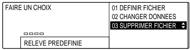 OLIVETTI COPIA 9916 - Annulation d'une boîte relève prédéfinie - 2