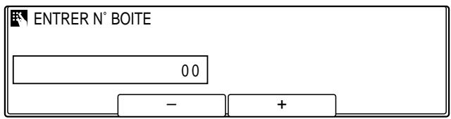 OLIVETTI COPIA 9916 - Modification des réglages d'une boîte relève prédéfinie - 4