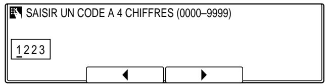 OLIVETTI COPIA 9916 - Utiliser le clavier numérique pour entrer un mot de passer. - 1