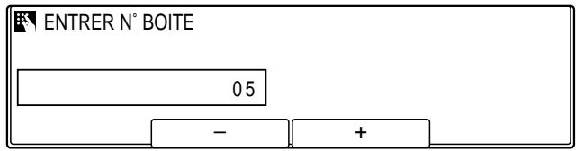 OLIVETTI COPIA 9916 - Modification des réglages d'une boîte relève prédéfinie - 6