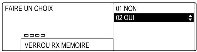 OLIVETTI COPIA 9916 - Annulation du mode de verrouillage en mémoire - 2
