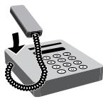 OLIVETTI COPIA 9916 - Réception manuelle d'un document avec un téléphone supplémentaire - 4