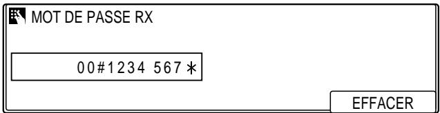 OLIVETTI COPIA 9916 - Si I'on a selectionné 04 MOT DE PASSE RX à l' étape 9 (p. 8-5): - 4