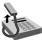 OLIVETTI COPIA 9916 - Réception manuelle d'un document avec un téléphone supplémentaire - 2