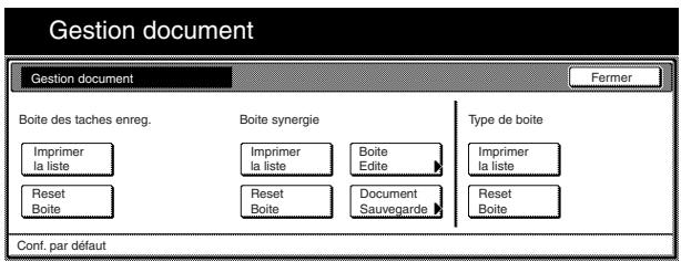OLIVETTI D-COPIA 300 - Accès aux réglages par défaut pour la gestion des boîtes - 7