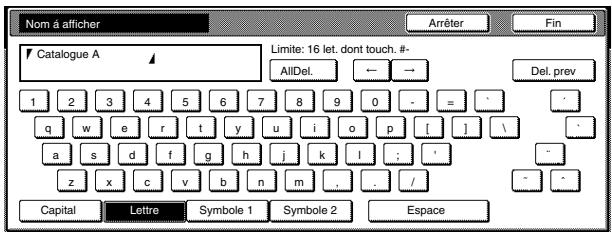 OLIVETTI D-COPIA 300 - Modification d'un nom de programme enregistré - 6