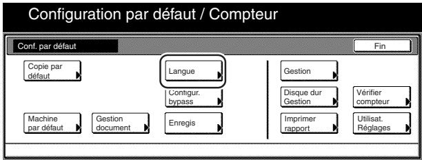 OLIVETTI D-COPIA 300 - Changer la langue utilisée dans les messages - 3
