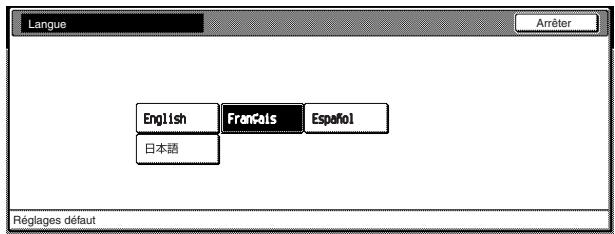 OLIVETTI D-COPIA 300 - Changer la langue utilisée dans les messages - 4