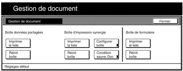 OLIVETTI D-COPIA 300 - Accès aux réglages par défaut pour la gestion des boîtes - 6