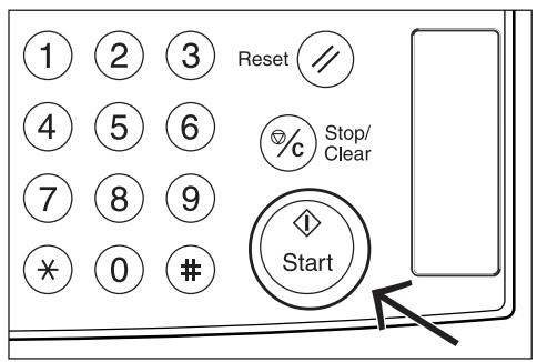OLIVETTI D-COPIA 300 - Appuyer sur la touche [start]. - 1