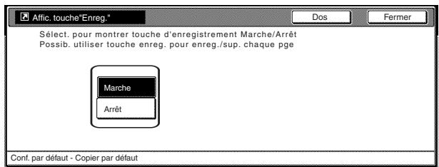 OLIVETTI D-COPIA 300 - Marche/arrêt des touches d'enregistrement - 2