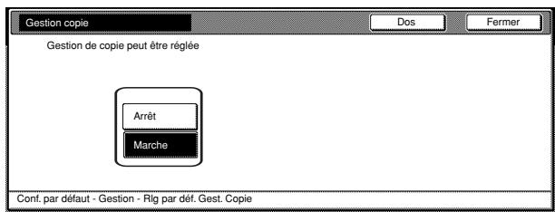 OLIVETTI D-COPIA 300 - Marche/arrêt de la gestion de fonction de copie - 4