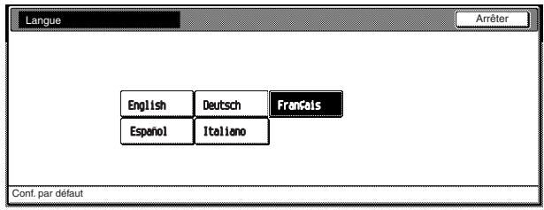 OLIVETTI D-COPIA 300 - Changer la langue utilisée dans les messages - 5