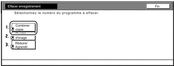 OLIVETTI D-COPIA 300 - Effacement d'une touche d'enregistrement - 7