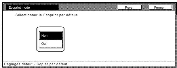 OLIVETTI D-COPIA 300 - Marche/arrêt du mode d'impression écologique - 1