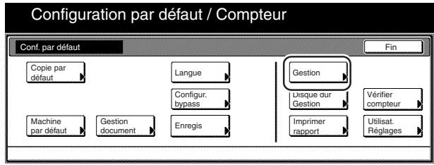 OLIVETTI D-COPIA 300 - Accéder à l'écran du menu de gestion de copie. - 2