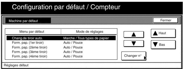 OLIVETTI D-COPIA 300 - Accès aux réglages par défaut de l'appareil - 4