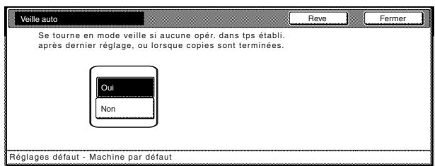 OLIVETTI D-COPIA 300 - Effleurer la touche "oui" ["marche"] pour utiliser la fonction de verne automatique. - 1