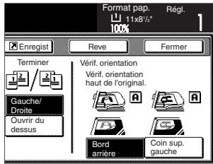 OLIVETTI D-COPIA 300 - Suivre les instructions indiquées sur le côté droit du panneau tactile et vérifier l'orientation des originaux mis en place. - 1