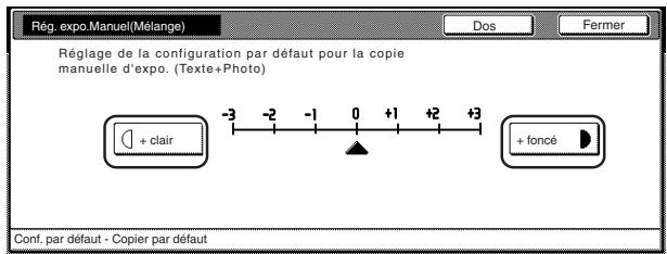 OLIVETTI D-COPIA 300 - -Réglage d'exposition manuelle (mode de texte et photo) - 6