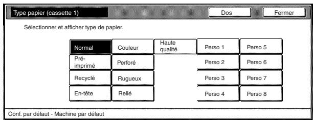 OLIVETTI D-COPIA 300 - Faire apparaître l'écran "machine par défaut". - 2