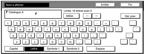 OLIVETTI D-COPIA 300 - Modification d'un nom de programme enregistré - 5