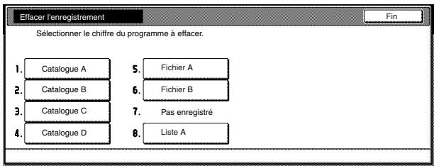 OLIVETTI D-COPIA 300 - Effacement d'un programme enregistré - 4