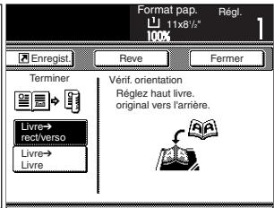 OLIVETTI D-COPIA 300 - Suivre les instructions indiquées sur le côté droit du panneau tactile et vérifier l'orientation des originaux mis en place. - 2