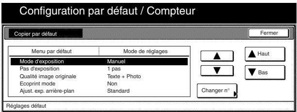 OLIVETTI D-COPIA 300 - Accès aux réglages par défaut de copie - 4