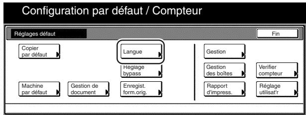 OLIVETTI D-COPIA 300 - Changer la langue utilisée dans les messages - 2